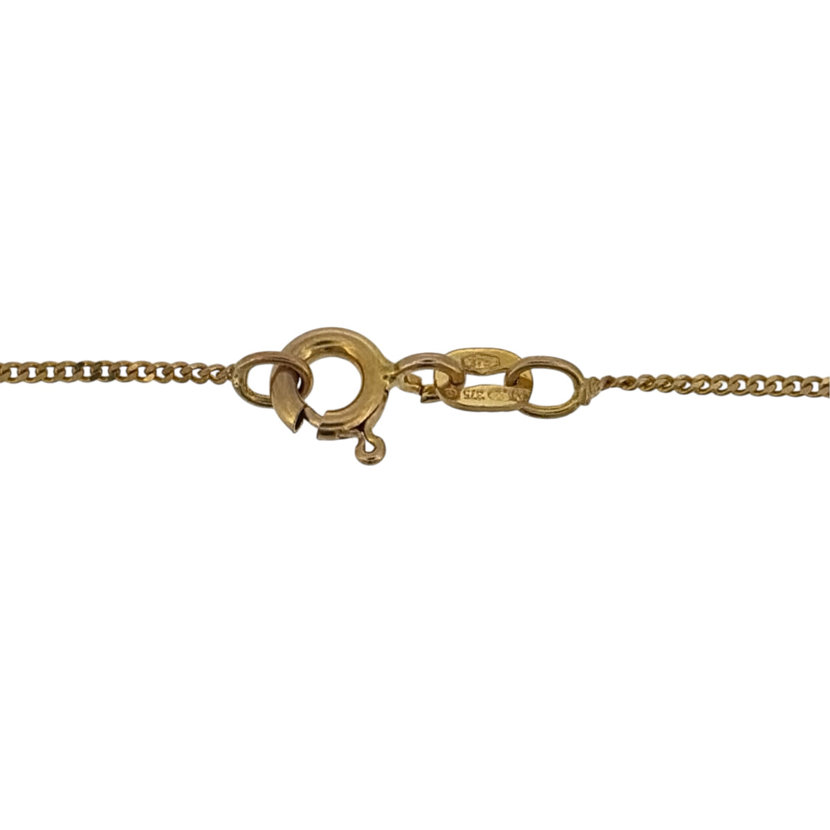 9ct Gold & Diamond Solitaire 18" Necklace