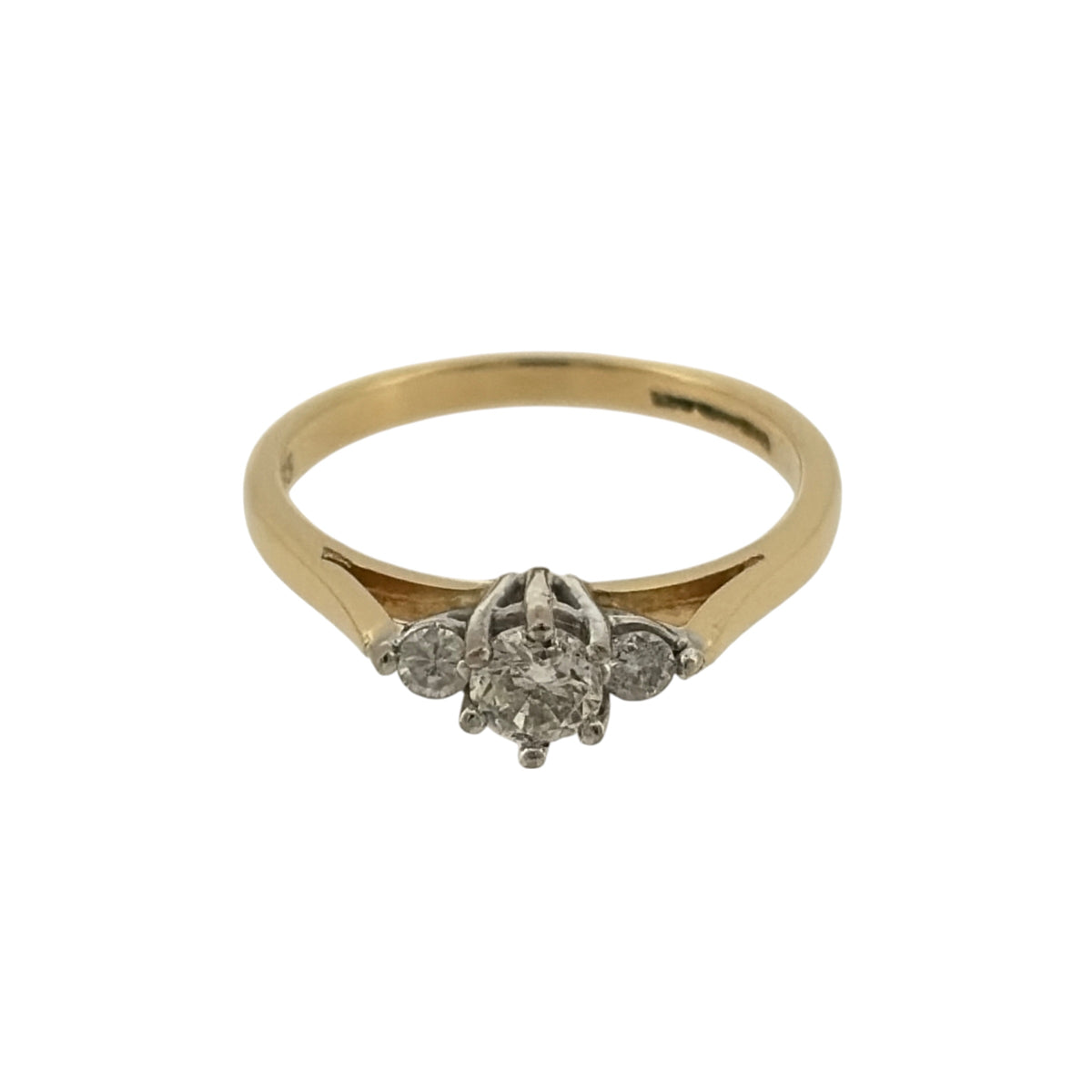 18ct Gold & Diamond Trilogy Ring