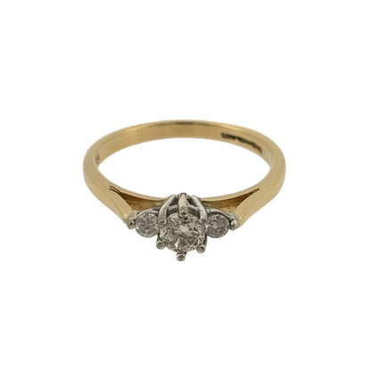 18ct Gold & Diamond Trilogy Ring