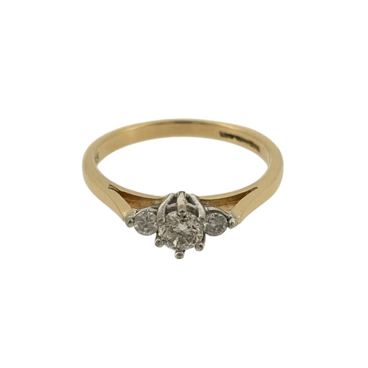 18ct Gold & Diamond Trilogy Ring