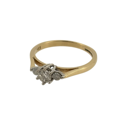 Add an elegant touch to your jewellery collection with this pre-owned 18ct yellow gold and diamond trilogy ring, featuring a classic three-diamond design in a beautiful warm gold finish.

Design: The ring features a traditional trilogy design, with three diamonds arranged across the front of the band, creating an elegant and timeless appearance.
Material: Made from 18ct yellow gold, offering a rich warm gold finish that beautifully complements the diamonds.