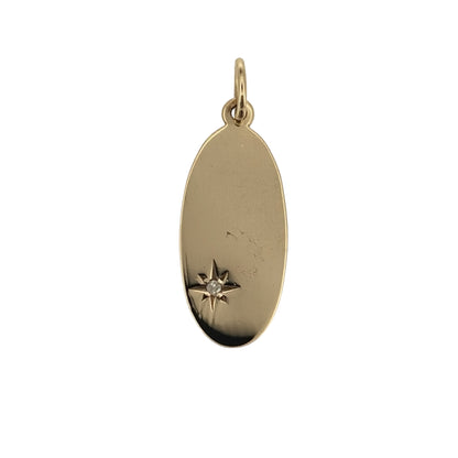 Add a distinctive touch to your jewellery collection with this pre-owned 9ct yellow gold and diamond oval ingot pendant, featuring a classic ingot-inspired design complemented by diamond detailing in a beautiful warm gold finish.

Design: The pendant features a traditional oval ingot design, combining a simple gold shape with decorative diamond detailing for an attractive and timeless appearance.