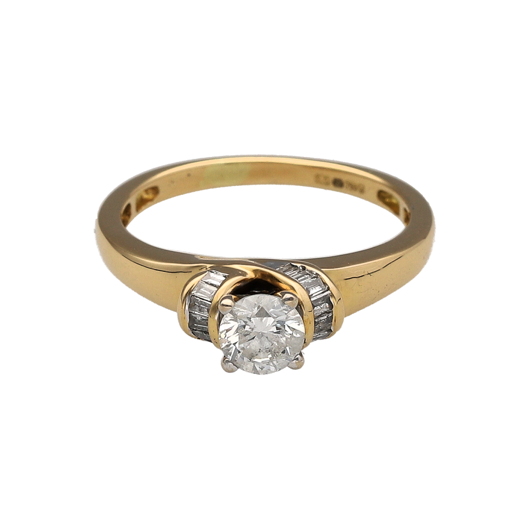 18ct Gold & Diamond Solitaire Ring