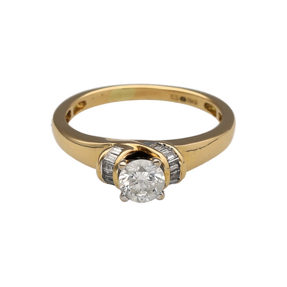 18ct Gold & Diamond Solitaire Ring