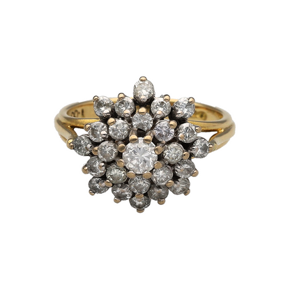 18ct Gold & Diamond Cluster Ring