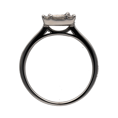 18ct White Gold & Diamond Square Cluster Ring