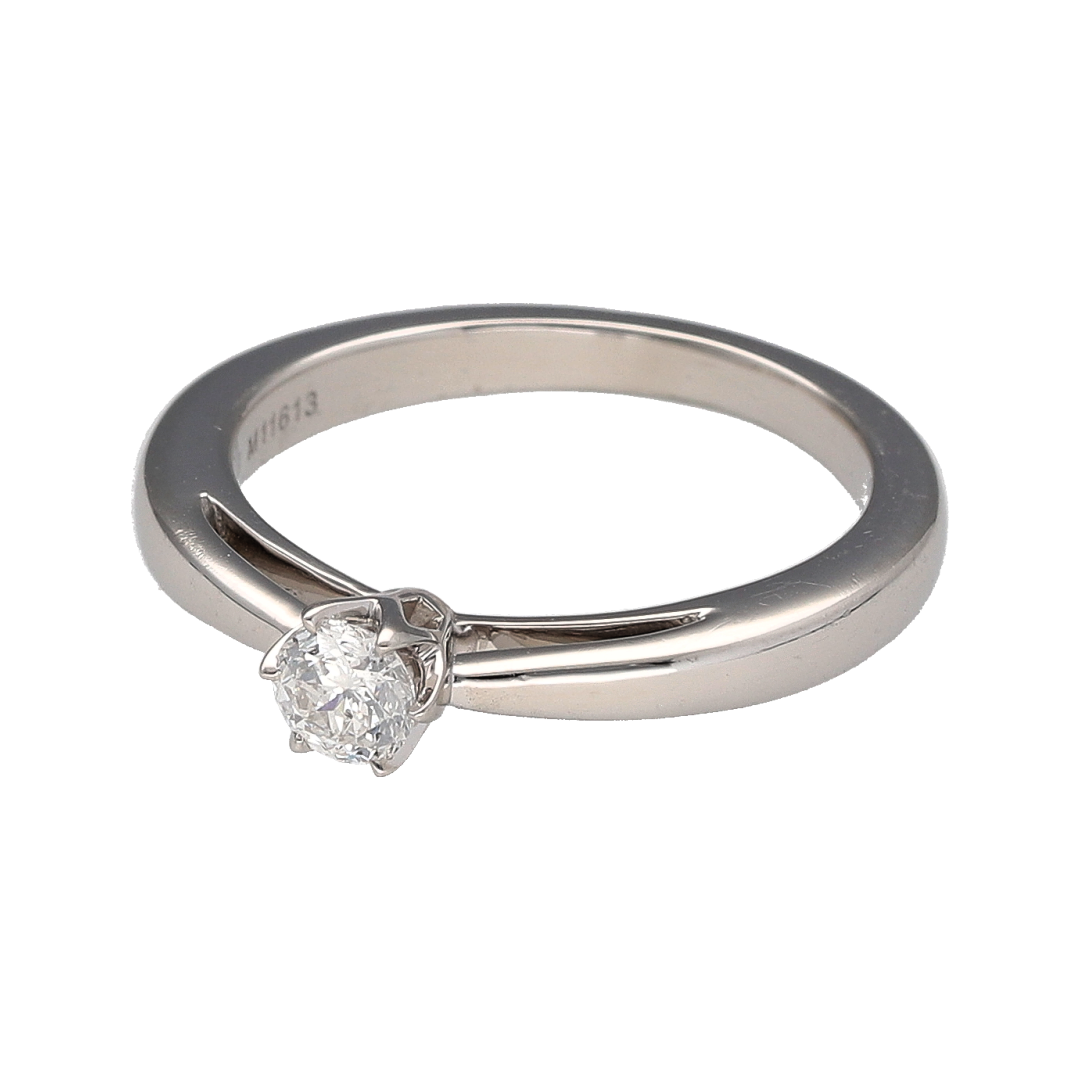 Classic, elegant, and enduringly stylish, this pre-owned platinum diamond solitaire ring is a timeless piece that beautifully showcases the brilliance of a single diamond. Crafted in premium platinum, it offers exceptional durability and sophistication, making it an ideal choice for a special occasion or everyday luxury.

Design: The ring features a traditional solitaire setting designed to place full attention on the beauty and sparkle of the centre diamond.