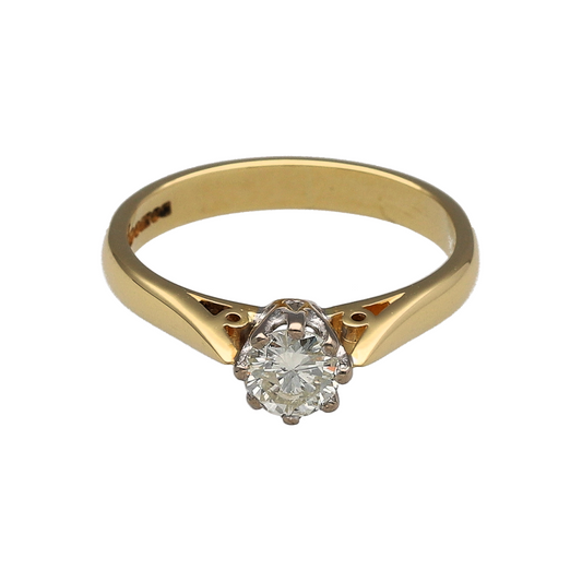 18ct Gold & Diamond Solitaire Ring