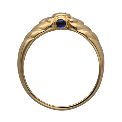 18ct Gold Diamond & Sapphire Ring
