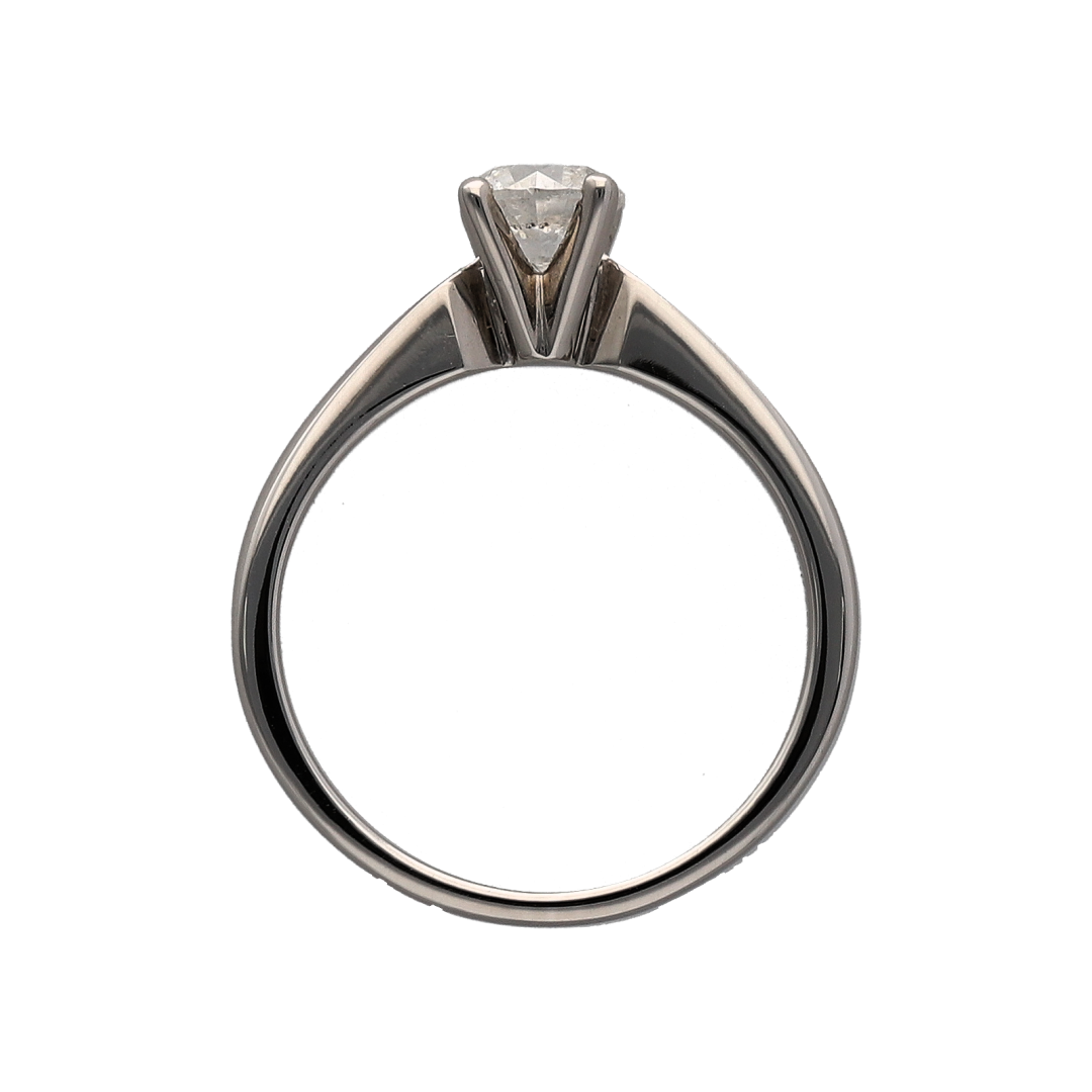 18ct White Gold & Diamond Solitaire Ring