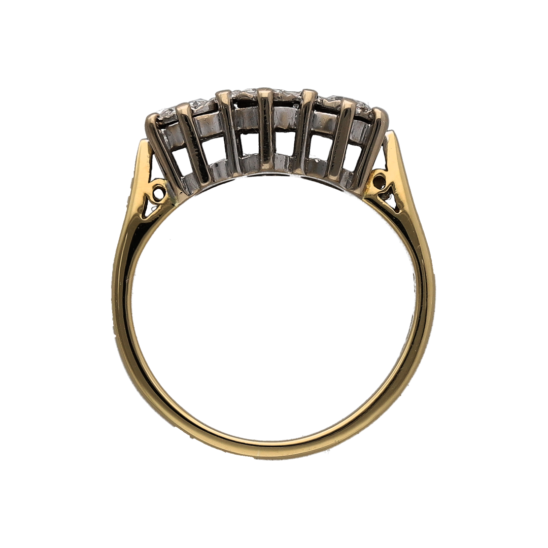 18ct Gold & Diamond Trilogy Ring