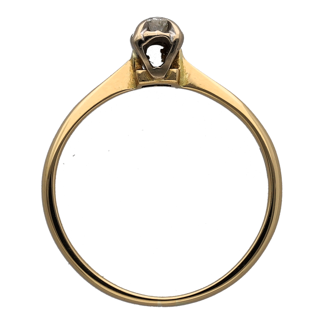 18ct Gold & Diamond Solitaire Ring