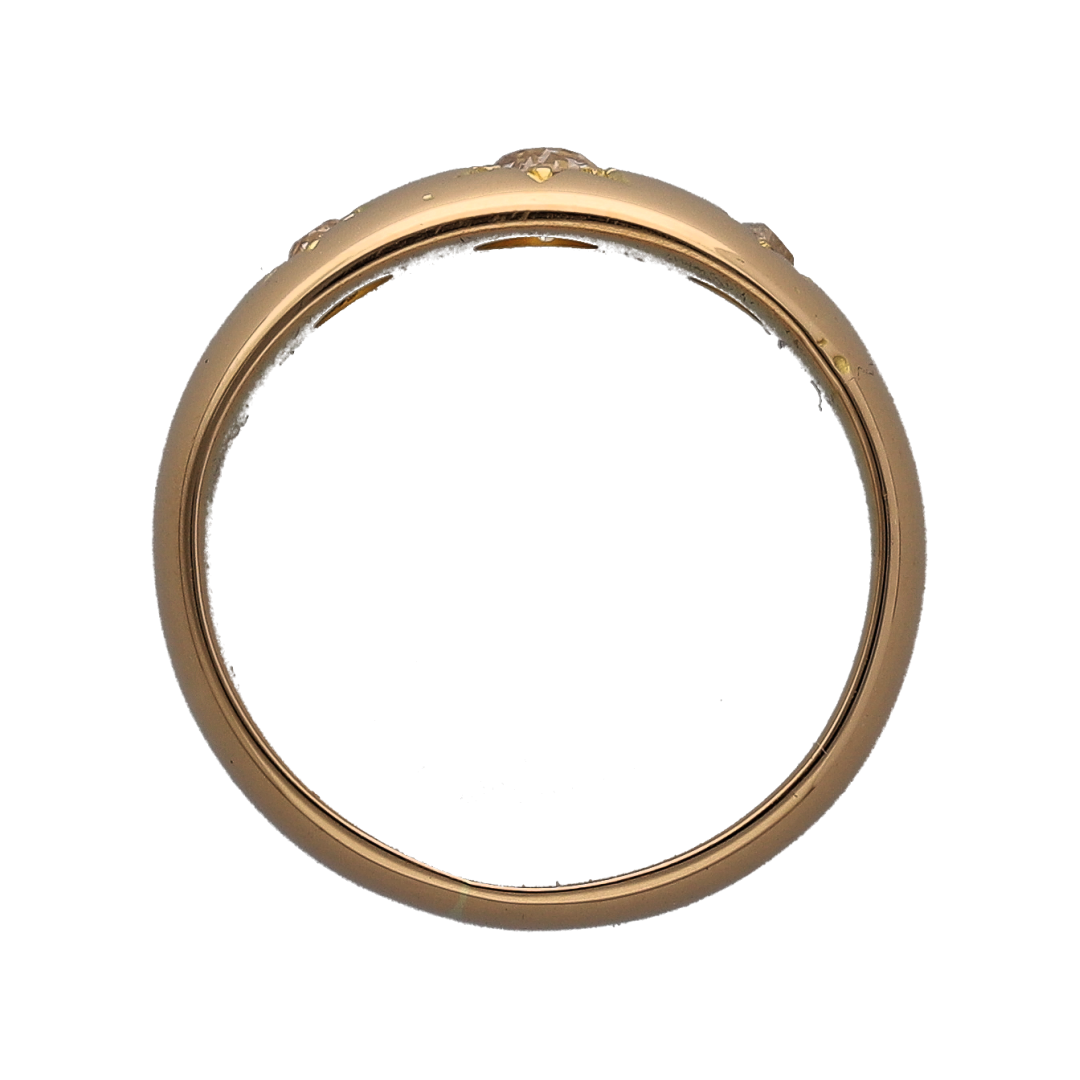 18ct Gold & Diamond Vintage Trilogy Ring