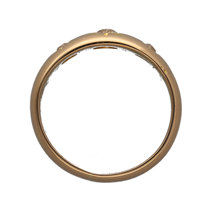 18ct Gold & Diamond Vintage Trilogy Ring