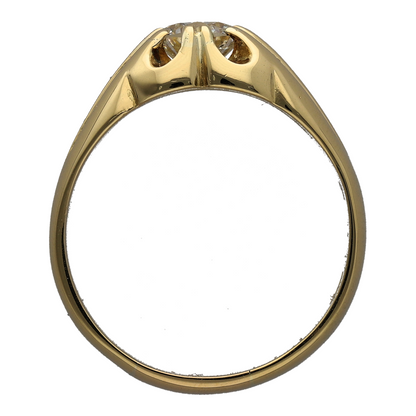 18ct Gold & Diamond Chunky Signet Ring