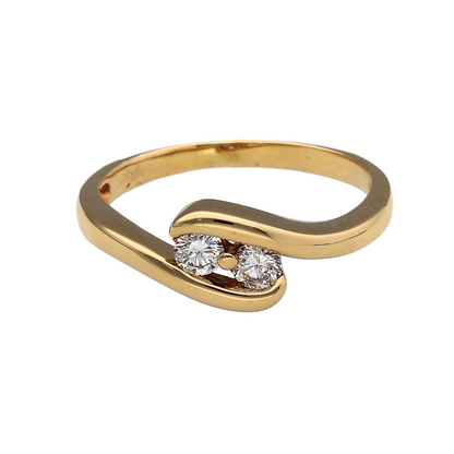 18ct Gold & Diamond Wrap Around Ring