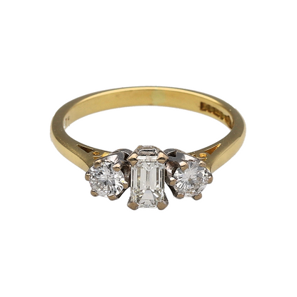 18ct Gold & Diamond Trilogy Ring