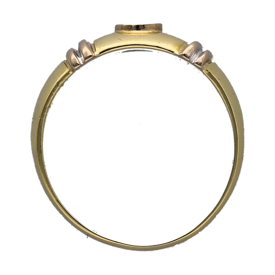 18ct Gold & Diamond Wide Band Ring