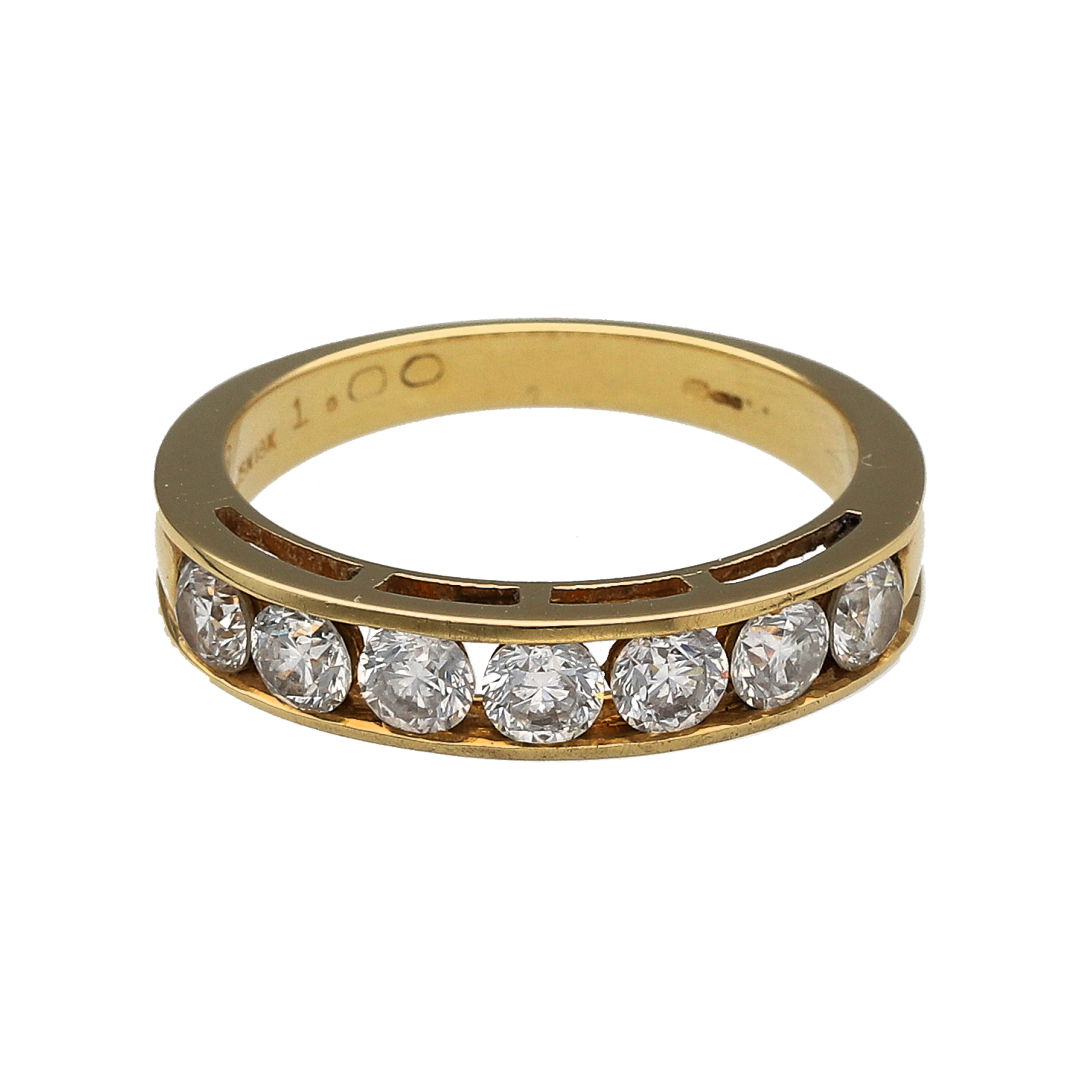 18ct Gold & Diamond Band Ring
