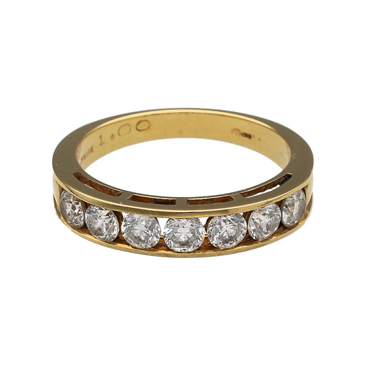 18ct Gold & Diamond Band Ring