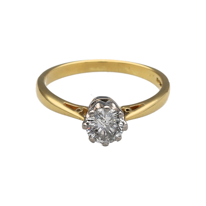 18ct Gold & Diamond Solitaire Ring