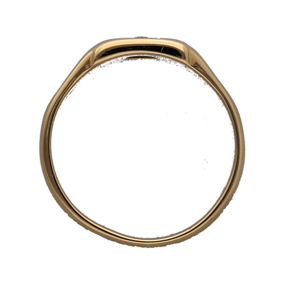 18ct Gold & Diamond Square Signet Ring