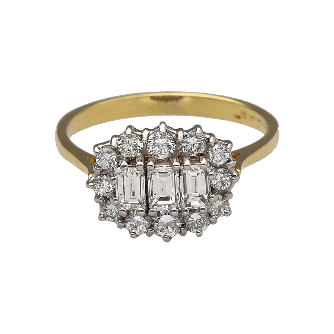 18ct Gold & Diamond Cluster Ring