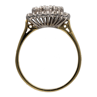 18ct Gold & Diamond Cluster Ring