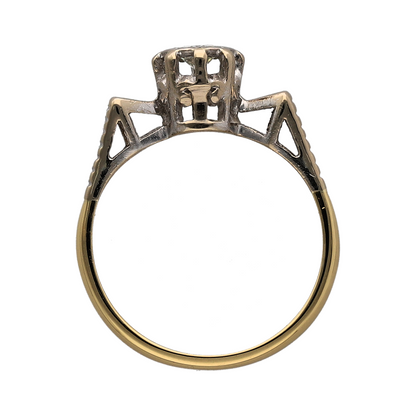 18ct Gold & Platinum Diamond Solitaire Ring