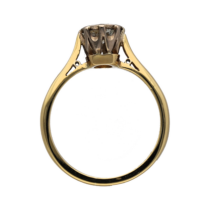 18ct Gold & Platinum Diamond Solitaire Ring