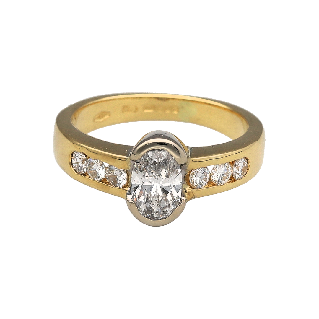 18ct Gold & Diamond Solitaire Ring