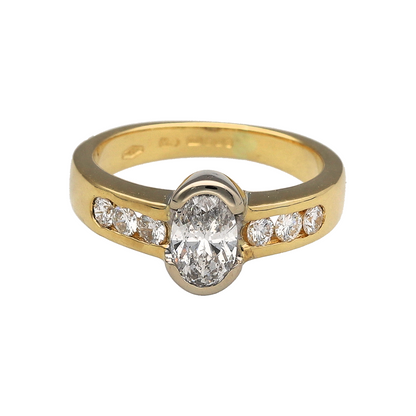 18ct Gold & Diamond Solitaire Ring