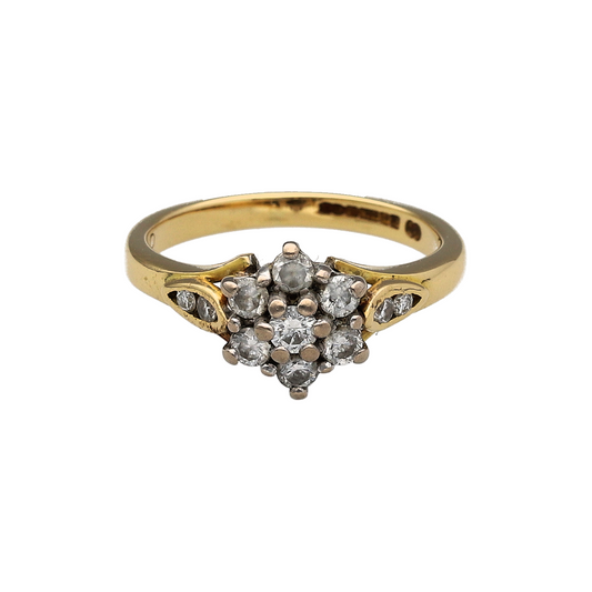 18ct Gold & Diamond Flower Cluster Ring