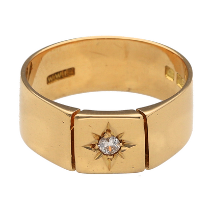 18ct Gold & Diamond Signet Ring