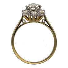 Load image into Gallery viewer, 18ct Gold &amp; Diamond Set Flower Cluster Ring
