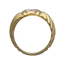 Load image into Gallery viewer, 18ct Gold &amp; Diamond Set Wide Band Ring
