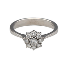 Load image into Gallery viewer, 18ct White Gold &amp; Diamond Set Flower Cluster Ring
