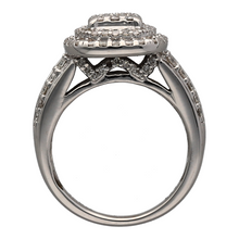 Load image into Gallery viewer, 18ct White Gold &amp; Diamond Set Halo Cluster Ring
