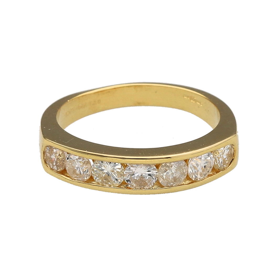 18ct Gold & Diamond Set Band Ring