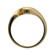 Load image into Gallery viewer, 18ct Gold &amp; Diamond Set Twist Solitaire Ring
