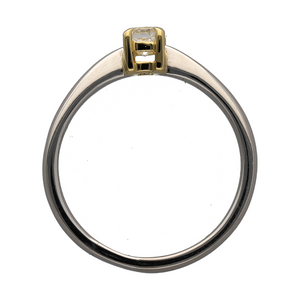 18ct White Gold & Diamond Set Solitaire Ring