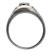 Load image into Gallery viewer, 14ct White Gold Diamond &amp; Tanzanite Set Watch Style Signet Ring

