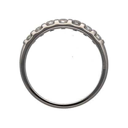 18ct White Gold & Diamond Set Band Ring