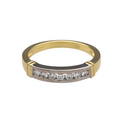 18ct Gold & Diamond Set Band Ring