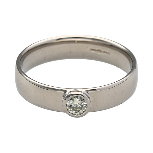 Platinum & Diamond Set Band Ring