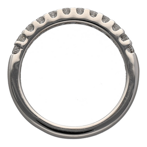 18ct White Gold & Diamond Set Band Ring