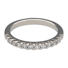 Load image into Gallery viewer, 18ct White Gold &amp; Diamond Set Band Ring
