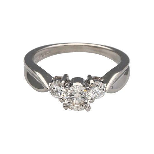Platinum & Diamond Set Trilogy Ring