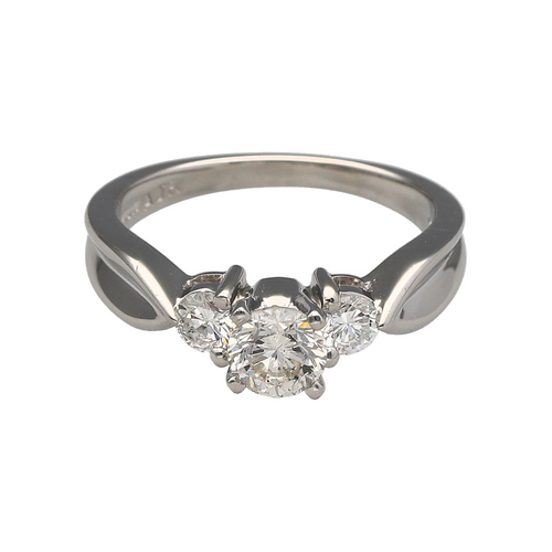 Platinum & Diamond Set Trilogy Ring