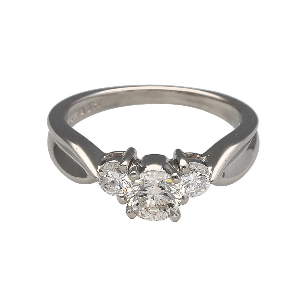 Platinum & Diamond Set Trilogy Ring